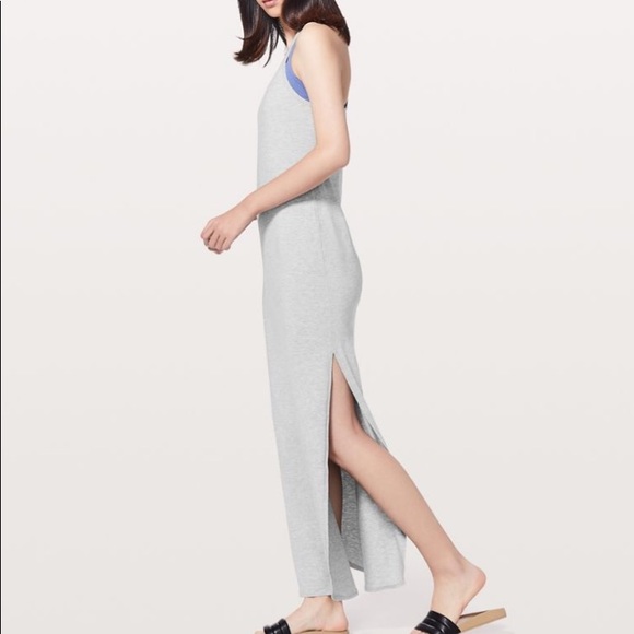 NWT Lululemon Restore & revitalize maxi dress grey - Picture 3 of 5